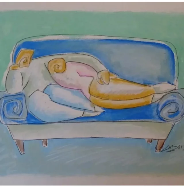 Pareja
30x40 pastel sobre papel